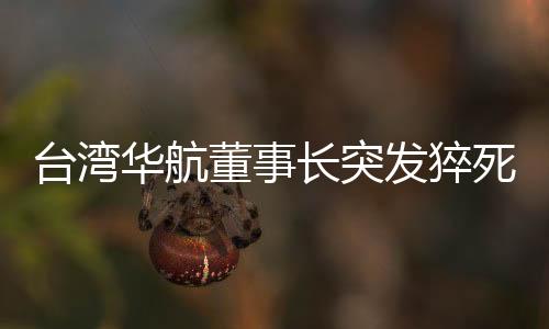 臺(tái)灣華航董事長(zhǎng)突發(fā)猝死，業(yè)界震驚