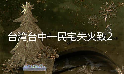 臺灣臺中一民宅失火致2死3傷