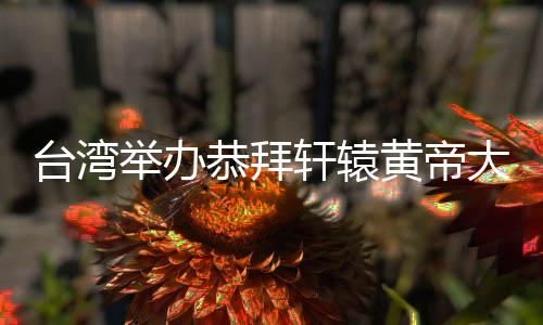 臺(tái)灣舉辦恭拜軒轅黃帝大典 敬祖祈和平