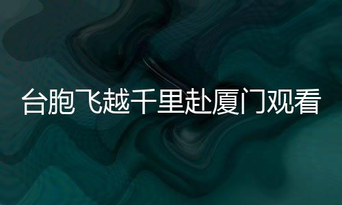 臺胞飛越千里赴廈門觀看哪吒2，兩岸文化交流的新篇章