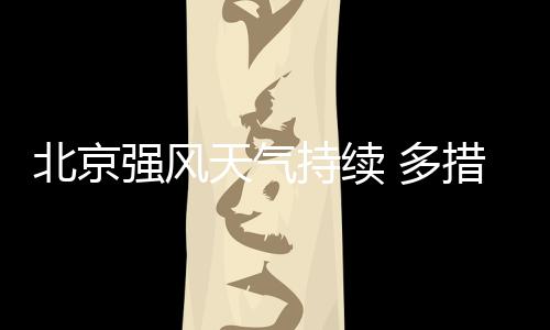 北京強(qiáng)風(fēng)天氣持續(xù) 多措施保障城市運(yùn)行