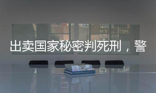 出賣國家秘密判死刑，警示與反思