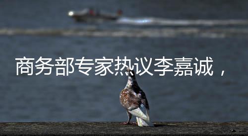 商務部專家熱議李嘉誠，商道無言，行穩(wěn)致遠