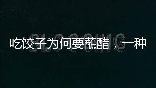 吃餃子為何要蘸醋，一種中華美食文化的獨(dú)特解讀