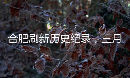 合肥刷新歷史紀(jì)錄，三月氣溫創(chuàng)1月以來(lái)新高，創(chuàng)下有氣象記錄以來(lái)新高