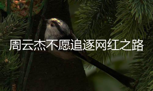 周云杰不愿追逐網(wǎng)紅之路，尋求真實與深耕的領域價值