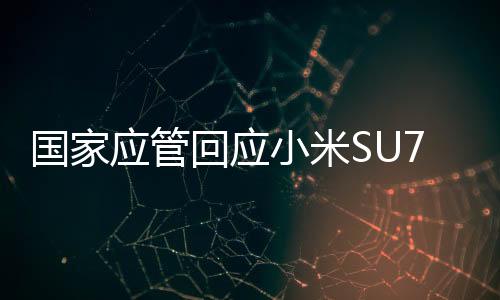 國家應(yīng)管回應(yīng)小米SU7事故 目前智駕事故司機(jī)擔(dān)責(zé)