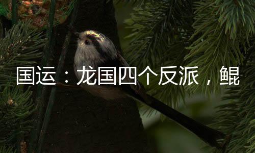 國(guó)運(yùn)：龍國(guó)四個(gè)反派，鯤鯤崩潰了