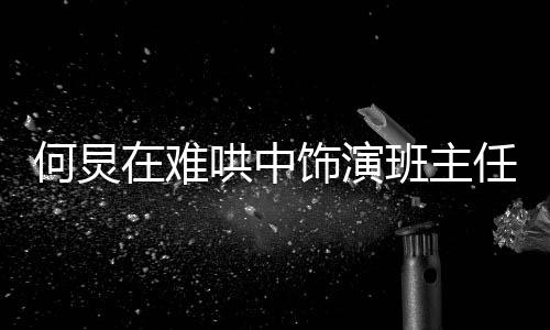 何炅在難哄中飾演班主任角色揭秘，演技精湛，塑造獨(dú)特形象