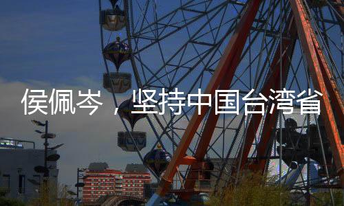 侯佩岑，堅持中國臺灣省的唯一稱謂