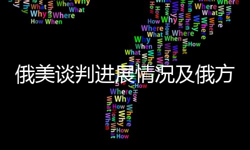 俄美談判進(jìn)展情況及俄方回應(yīng)，一項(xiàng)復(fù)雜而微妙的對(duì)話