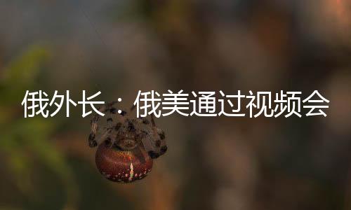 俄外長：俄美通過視頻會議等保持聯(lián)系，正籌備新一輪會談