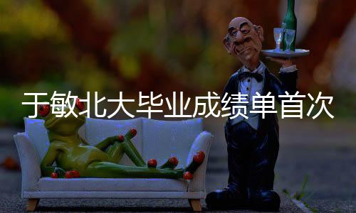 于敏北大畢業(yè)成績單首次公開，探尋學(xué)霸背后的故事