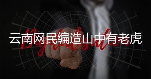 云南網民編造山中有老虎被罰事件