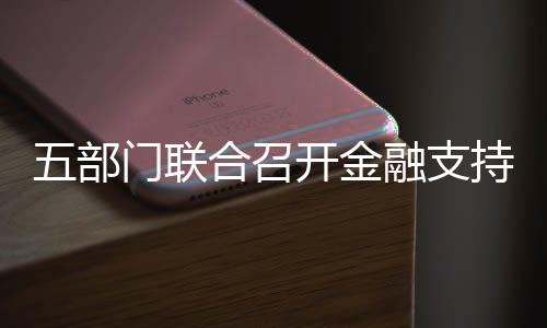 五部門(mén)聯(lián)合召開(kāi)金融支持民營(yíng)企業(yè)高質(zhì)量發(fā)展座談會(huì)