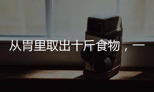 從胃里取出十斤食物，一次驚人的醫(yī)療案例