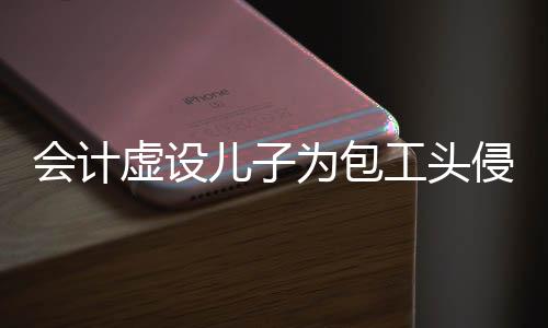 會計虛設兒子為包工頭侵占公款揭秘，涉案金額高達2200萬