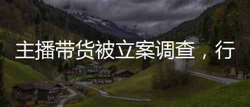 主播帶貨被立案調(diào)查，行業(yè)亂象與監(jiān)管挑戰(zhàn)的一覽