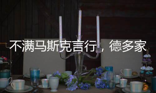 不滿馬斯克言行，德多家企業(yè)停購特斯拉