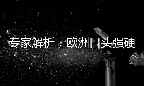專家解析，歐洲口頭強硬背后的謹慎保守