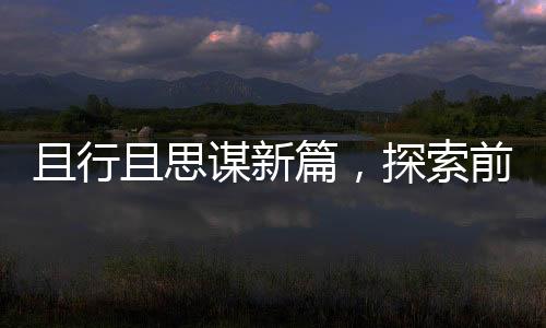 且行且思謀新篇，探索前行中的智慧與勇氣