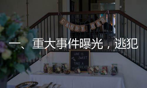 一、重大事件曝光，逃犯駕車沖撞民警事件震驚社會(huì)