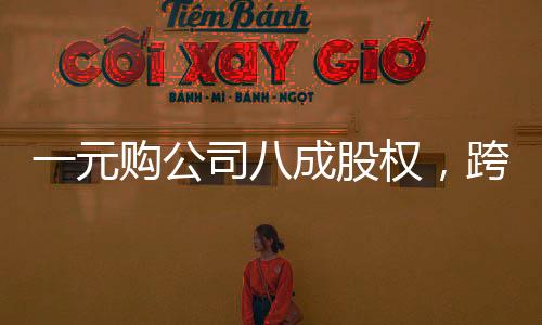 一元購公司八成股權(quán)，跨界投資的神秘魔力