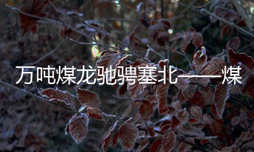 萬(wàn)噸煤龍馳騁塞北——煤炭企業(yè)打破產(chǎn)能桎梏引領(lǐng)新一輪工業(yè)繁榮