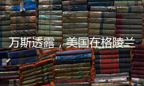 萬斯透露，美國(guó)在格陵蘭島可達(dá)成重要交易