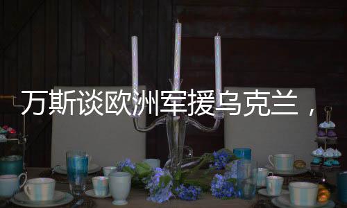 萬(wàn)斯談歐洲軍援烏克蘭，助力還是傷害？