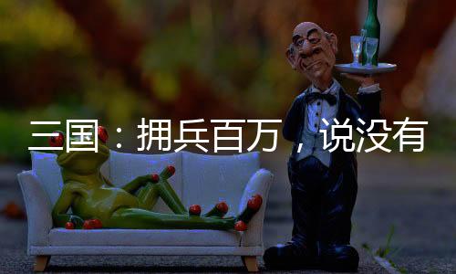 三國(guó)：擁兵百萬(wàn)，說(shuō)沒(méi)有不軌之心