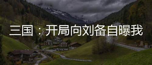三國：開局向劉備自曝我是穿越者