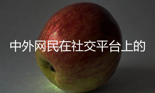 中外網(wǎng)民在社交平臺上的熱情互動