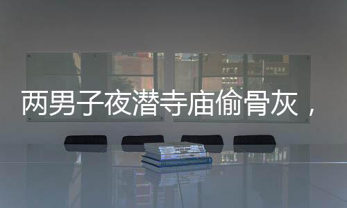 兩男子夜?jié)撍聫R偷骨灰，引發(fā)社會(huì)廣泛關(guān)注