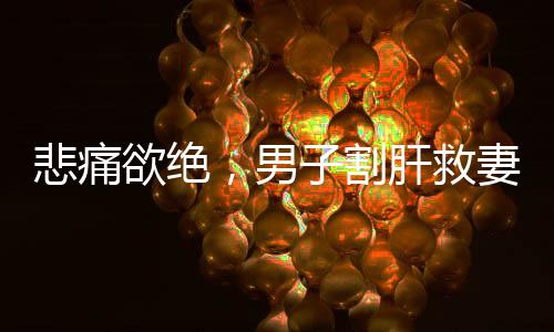 悲痛欲絕，男子割肝救妻，10個(gè)月后妻子離世感人肺腑