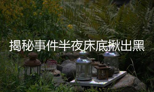 揭秘事件半夜床底揪出黑衣男，驚魂夜的未解之謎