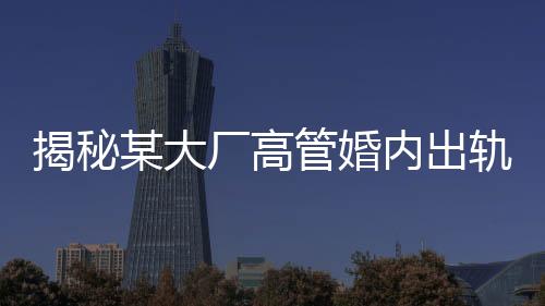 揭秘某大廠高管婚內(nèi)出軌傳聞，背后的故事引發(fā)社會熱議