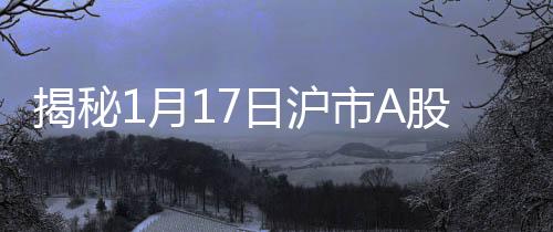 揭秘1月17日滬市A股主力資金增倉前十，洞悉市場動向