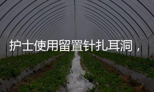 護士使用留置針扎耳洞，專業(yè)護理與時尚選擇的新結(jié)合