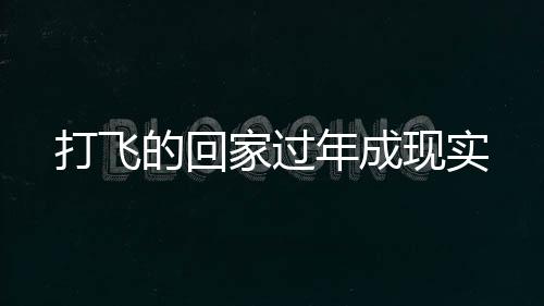 打飛的回家過(guò)年成現(xiàn)實(shí)