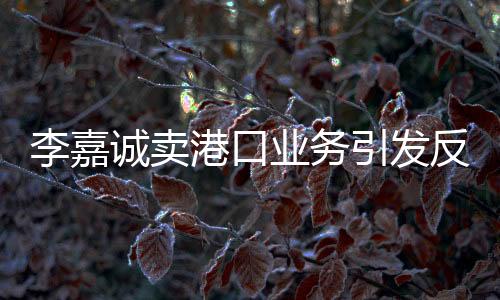 李嘉誠賣港口業(yè)務引發(fā)反壟斷關注，能否受到反壟斷法的制約