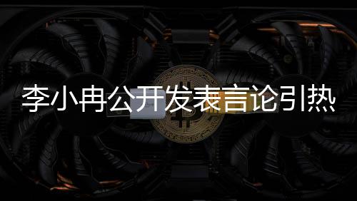 李小冉公開(kāi)發(fā)表言論引熱議，向太胖，究竟是何含義？