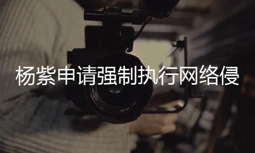 楊紫申請強制執(zhí)行網(wǎng)絡侵權案