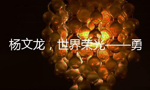 楊文龍，世界榮光——勇奪世界杯冠軍之路