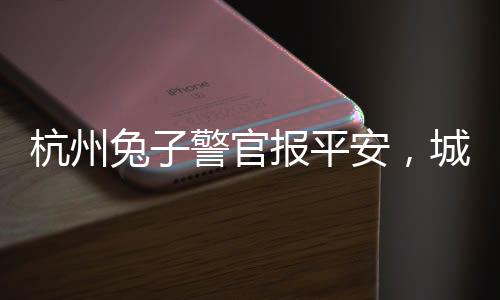 杭州兔子警官報(bào)平安，城市安全的守護(hù)者