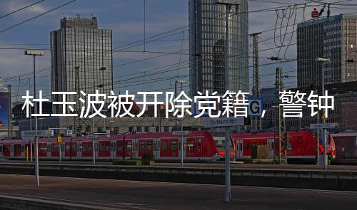 杜玉波被開除黨籍，警鐘長鳴，警醒前行