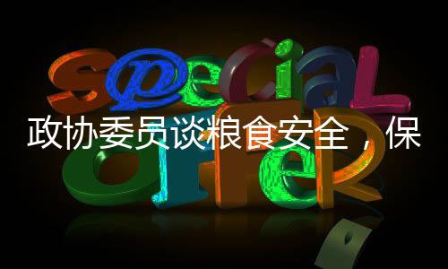 政協(xié)委員談糧食安全，保障國家安全的基石