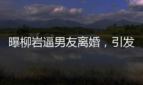 曝柳巖逼男友離婚，引發(fā)娛樂(lè)圈熱議的幕后真相？