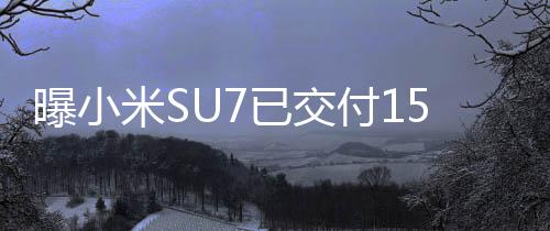 曝小米SU7已交付15萬臺——全新旗艦手機的市場表現(xiàn)與用戶體驗分析