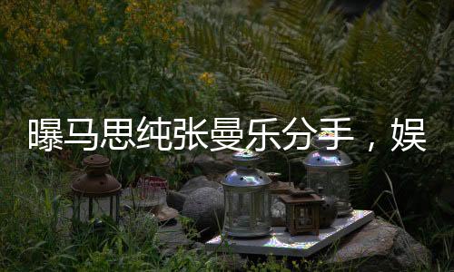 曝馬思純張曼樂分手，娛樂圈情感再掀波瀾
